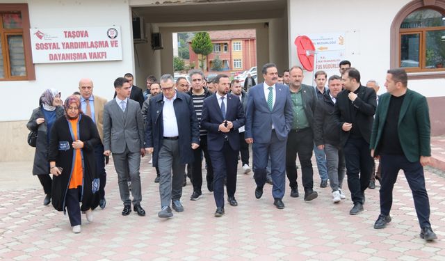 Taşova’ya yapılacak projelerin alanları incelendi