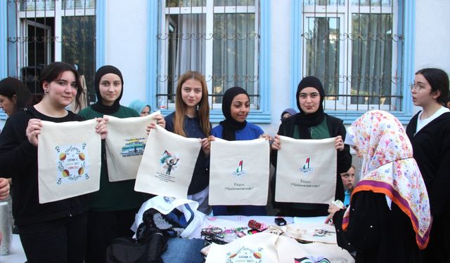 Ünye'de Gazze'ye destek kermesi düzenlendi