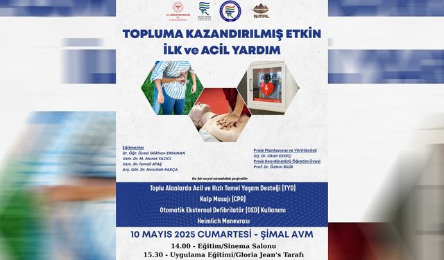 Rize Şimal AVM’de “Topluma Kazandırılmış Etkin İlk ve Acil Yardım” eğitimi