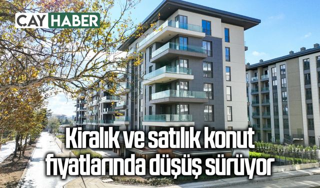 Kiralık ve satılık konut fiyatlarında düşüş sürüyor