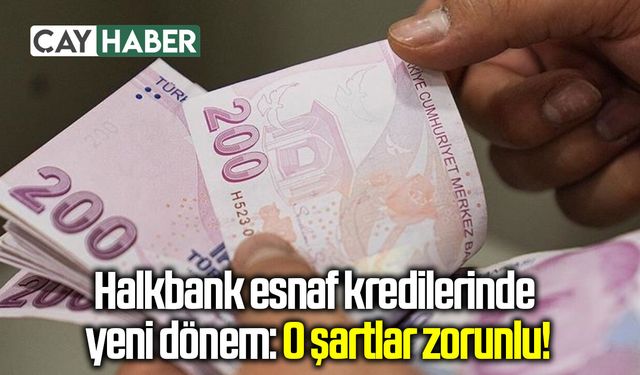 Halkbank esnaf kredilerinde yeni dönem: O şartlar zorunlu!