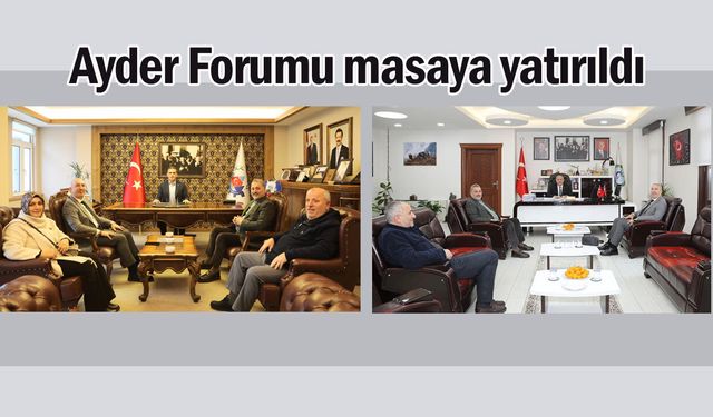 Gültekin ve Hüsrev'den Çayeli’ne ziyaret: Ayder Forumu görüşüldü