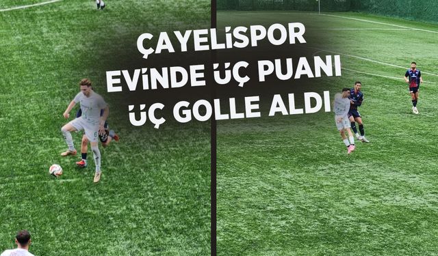 Çayelispor Sahasında Farklı Kazandı