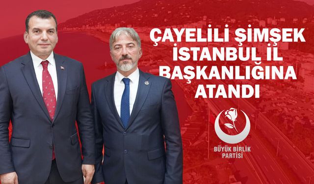 BBP Çayeli İlçe Başkanı Mustafa Durmuş’tan Selim Şimşek’e tebrik