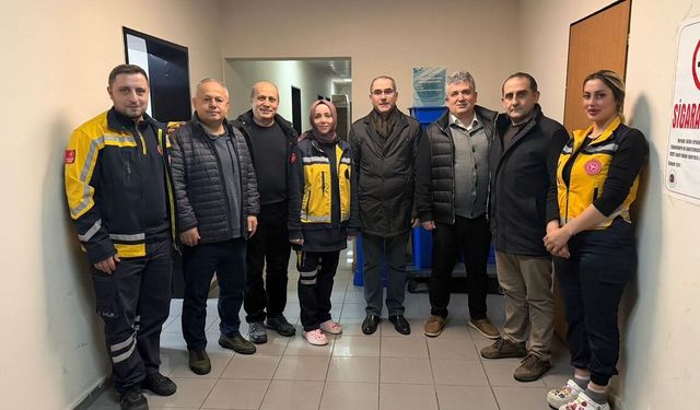 Rize İl Sağlık Müdürü Demiral’den 112 personeline Ramazan ziyareti