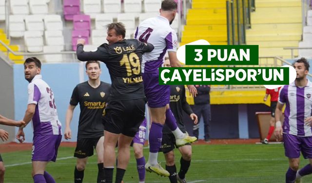 Çayelispor uzatmada Ordu’yu geçerek umutlarını korudu