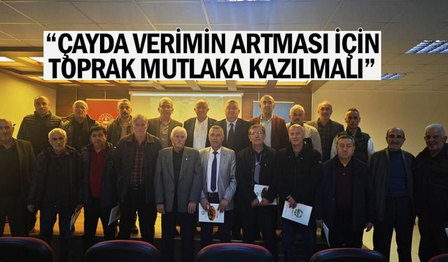 Çayeli’nde çay tarımı için kritik uyarı: “Toprak kazılmadan verim artmaz”