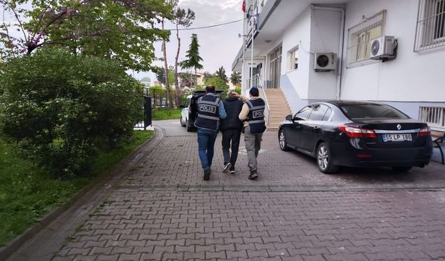 Bafra'da 8 yıl hapis cezası bulunan firari yakalandı