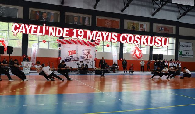 Çayeli’nde 19 Mayıs Gençlik Bayramı etkinliklerle kutlandı