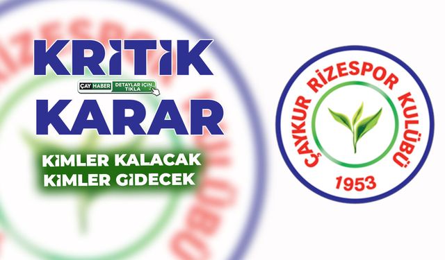 Rizespor’da Ayrılıklar ve Geri Dönecek İsimler Netleşiyor