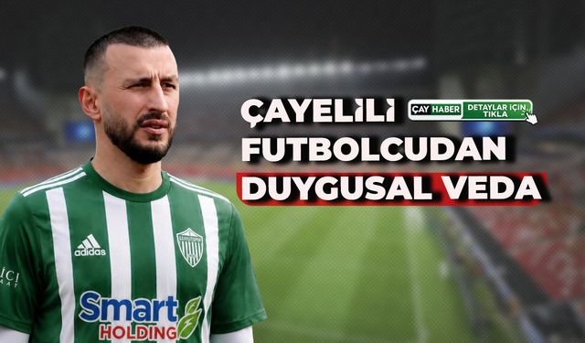 Çayelili Futbolcu Furkan Safi Kariyerine Nokta Koydu