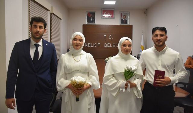 Gümüşhane'de 14 çift nikah için "06.06.2026"yı seçti