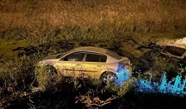 Samsun'da tarlaya giren otomobilin sürücüsü yaralandı