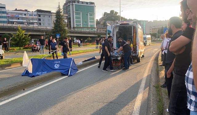 Rize'de yolun karşısına geçerken kamyonetin çarptığı kadın öldü