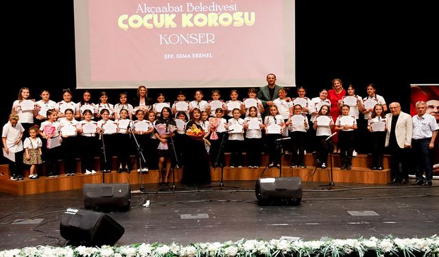 Akçaabat Belediyesi Çocuk Korosu’ndan Unutulmaz Konser