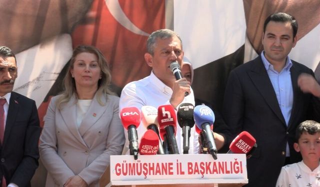 Özgür Özel, Gümüşhane'de halk buluşmasında konuştu