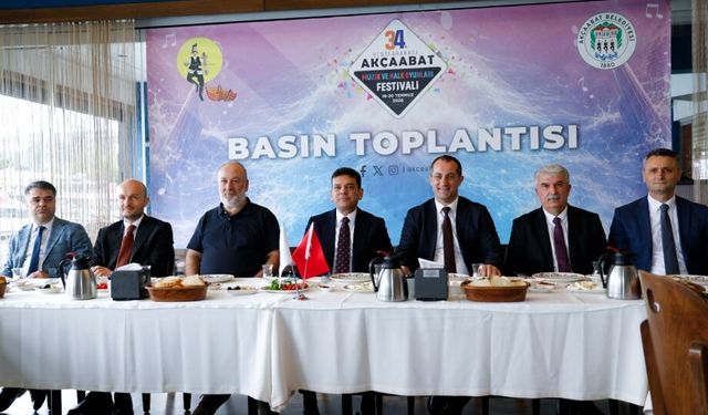 Trabzon'da "34. Uluslararası Akçaabat Müzik ve Halk Oyunları Festivali" düzenlenecek