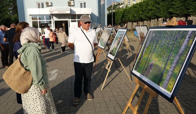 Trabzon'da çektiği 70 fotoğrafını, doğduğu hastaneye bağışladı