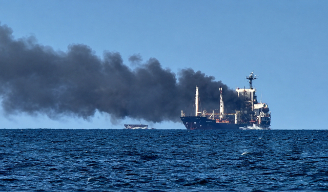 Karadeniz’de saldırıya uğrayan Türk bayraklı gemide yaralanan 2 kişi Samsun’a getirildi