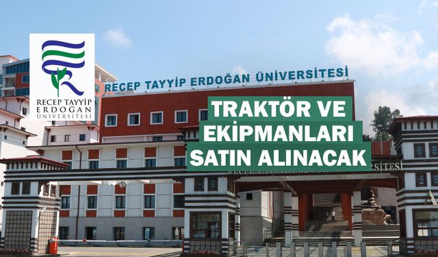 Traktör ve ekipmanları mal alımı