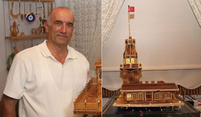 Rize’de ahşap minyatür ustası hayran bırakıyor