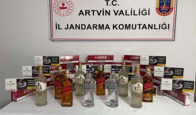Artvin'de kaçakçılık operasyonlarında 10 şüpheli hakkında işlem yapıldı