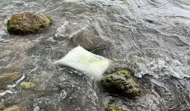 Karadeniz'de kıyıya vuran konteynerde inceleme