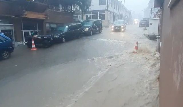 Şavşat'ta sağanak sonrası yolarda hasar oluştu