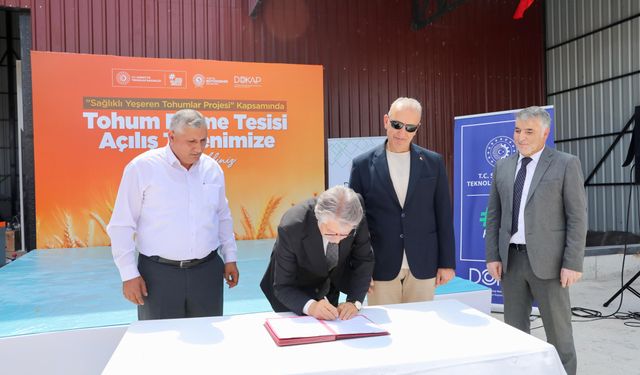 Tohum eleme tesisi Vezirköprü'de hizmete açıldı