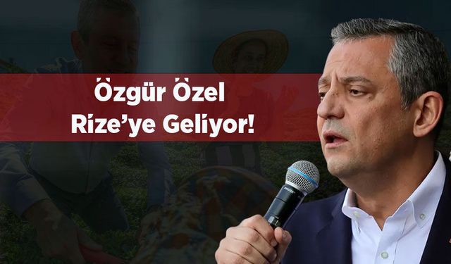Rize’de Özgür Özel Heyecanı!