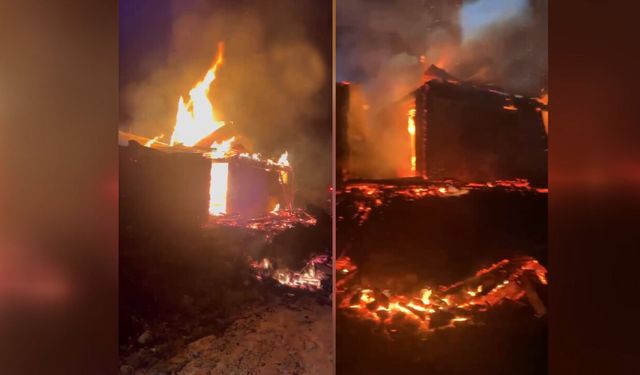 Rize'de yaylada bir evde çıkan yangında 3 kişi yaralandı