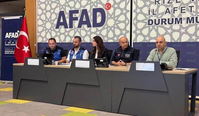 Rize’nin Afet Risklerine Karşı Yol Haritası Hazırlanıyor