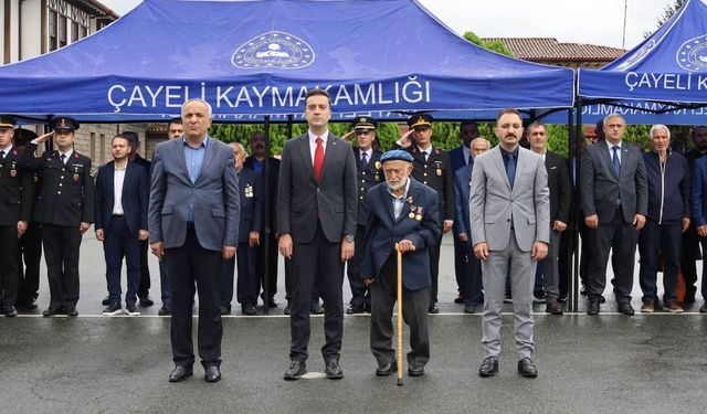 Çayeli’nde 19 Eylül Gaziler Günü Törenle Kutlandı