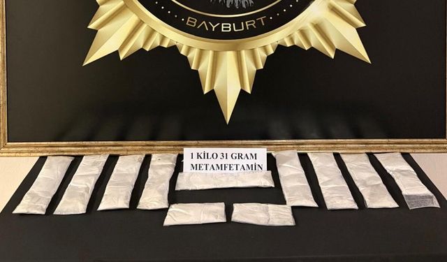 Bayburt'ta uyuşturucuyla yakalanan şüpheli tutuklandı