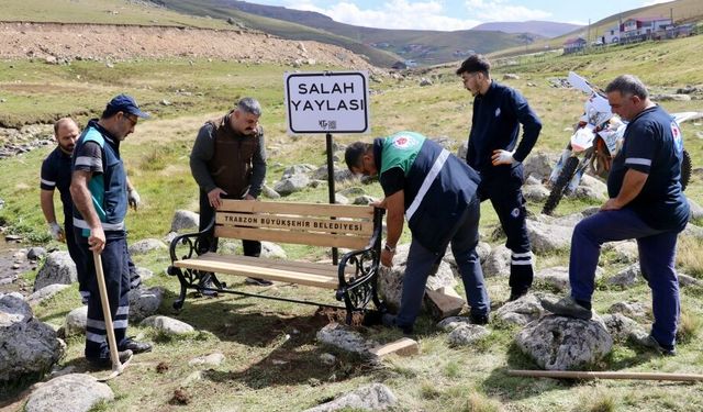 Salah'ın fotoğraf çektirdiği yayladaki bank ve tabelanın çalındığı iddiası