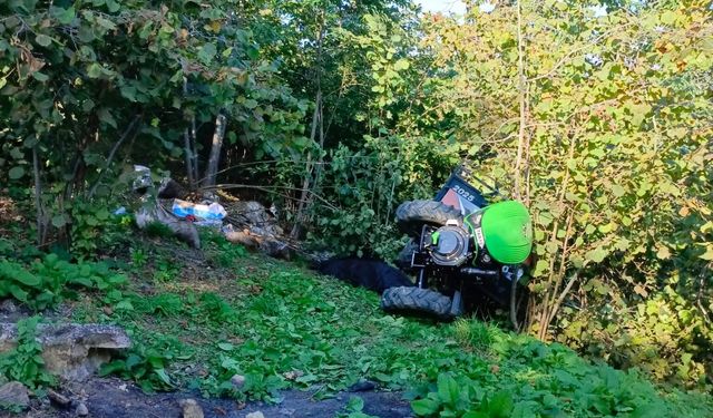 Ordu'da patpat devrildi: 1 ölü