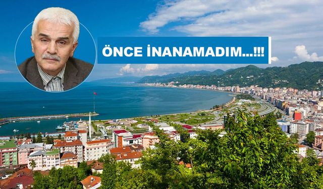 ÖNCE İNANAMADIM...!!!