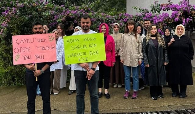 Rize’de Hareketli Yaşama Dikkat Çekildi
