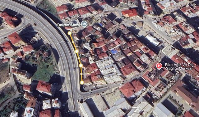Rize’de Öğrencilerin Okul Yolunu Kısaltacak Yaya Yolu Tamamlanıyor