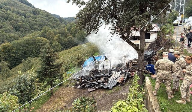 Ordu'da 2 müstakil ev yandı