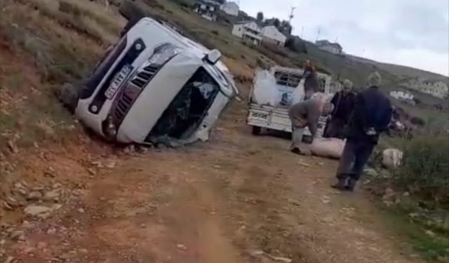 Sis Dağı Yaylası'nda kamyonet, uçuruma yuvarlandı: 1'i ağır 4 yaralı
