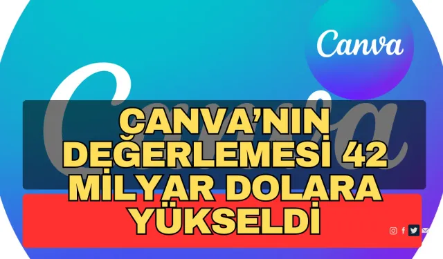 Canva’nın Değerlemesi 42 Milyar Dolara Yükseldi