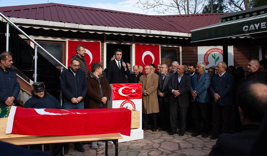 Mehmet Ali Şark için Çayeli Muhtarlar Derneğinde tören düzenlendi