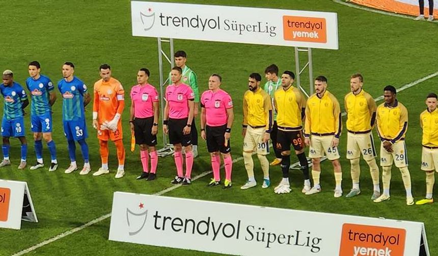 Çaykur Rizespor- MKE Ankaragücü maçının ilk 11'leri