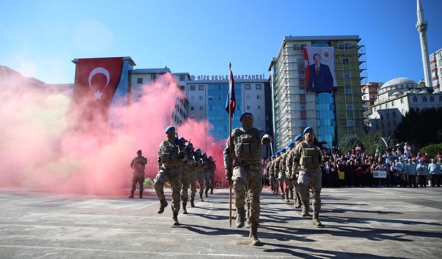 Rize'de Cumhuriyet'in 101. Yıl dönümü kutlanıyor