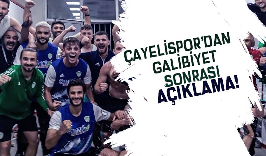 Smart Holding Çayelispor'dan Açıklama