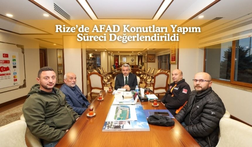 Rize’de AFAD Konutları İçin Koordinasyon Toplantısı