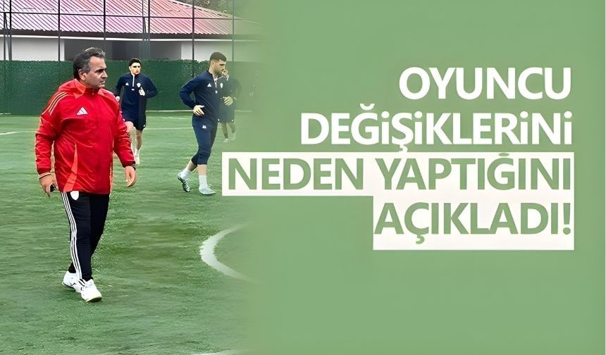 Çayelispor Teknik Direktörü Altunsoy oyuncu değişikliği tartışmalarına cevap verdi