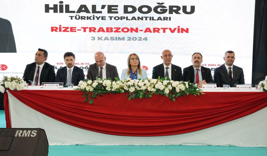 MHP’nin “Bir ve Birlikte Hilal’e Doğru Türkiye Toplantıları” Rize'de gerçekleştirdi