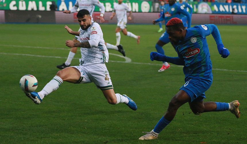 Çaykur Rizespor 1 puan razı oldu!